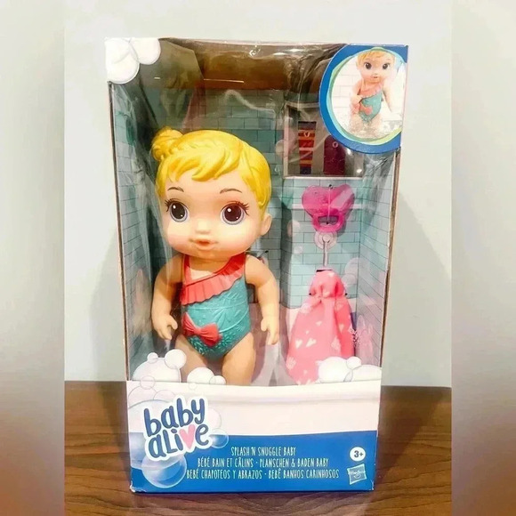 *2 FOR $20*🧸Baby Alive: Splash 'n Snuggle Baby Blonde Hair Doll - Picture 2 of 3